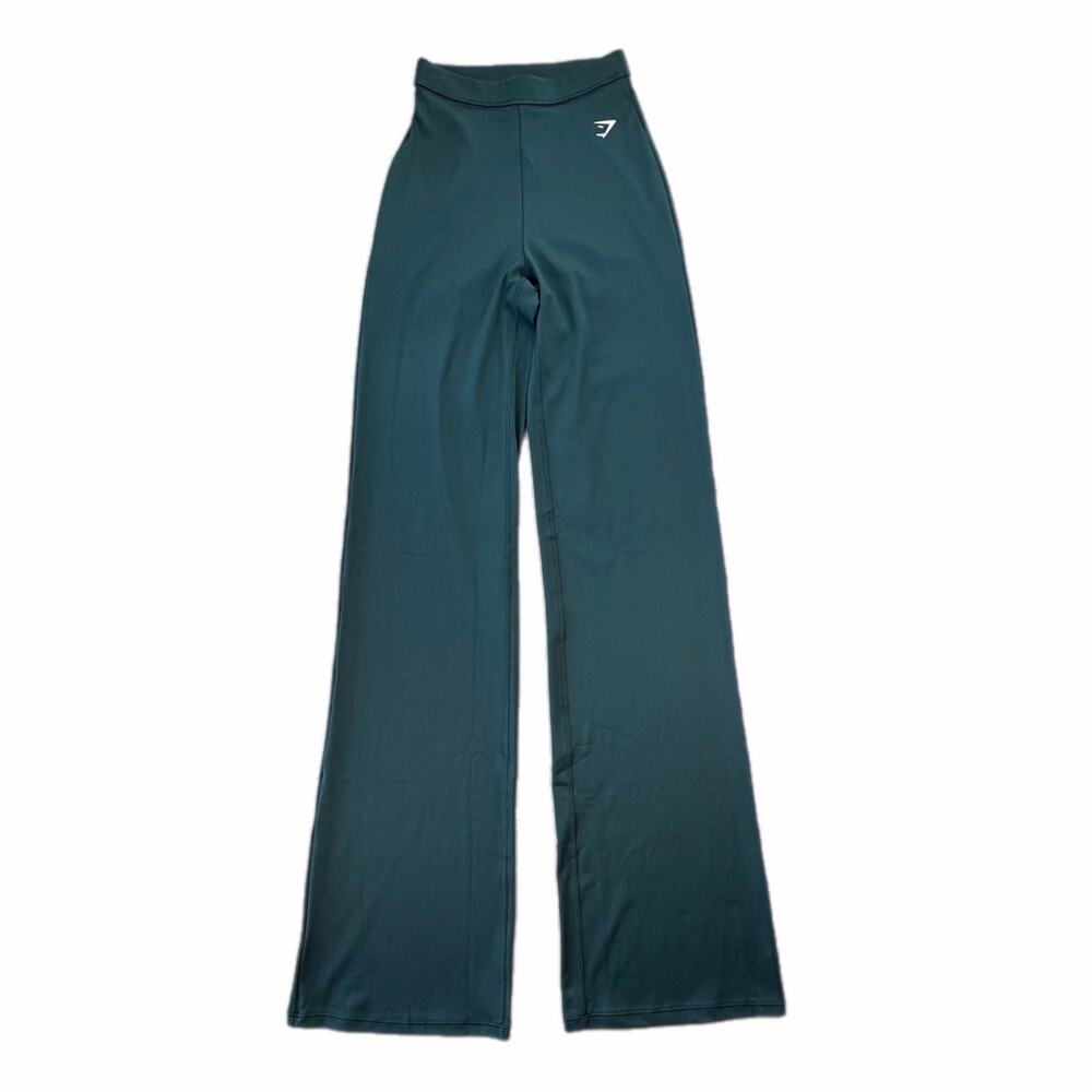 Gymshark Dark Teal Regular Everyday Flared Workout Casual Athleisure Leggings